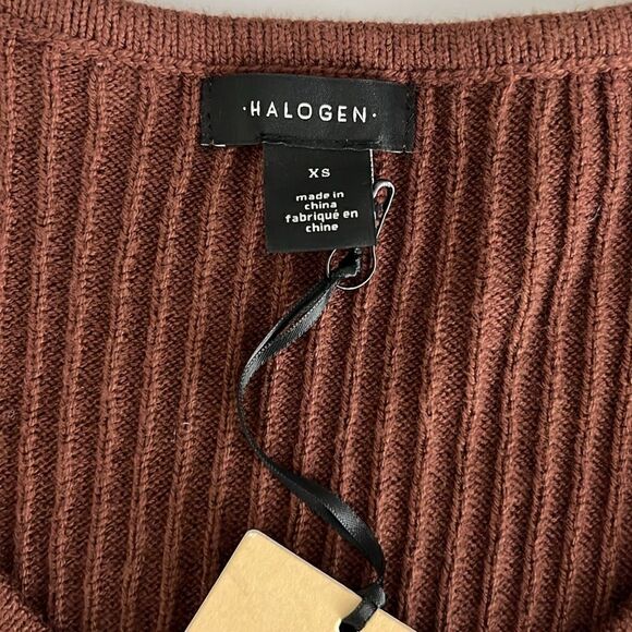 NWT Halogen Pouf Sleeve Viscose Blend Sweater Size XS - Picture 7 of 7